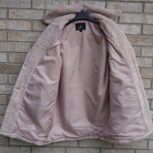 SIZE S. NWOT. Relish Noless Teddy Faux Shearling Fur Coat. - Picture 5 of 16